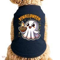 Diwalloween Diwali Halloween Fun Boo Ghost Lantern Deepavali Doggie Tank thumb 0