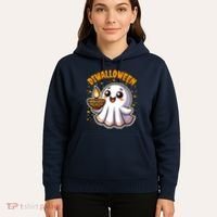 Diwalloween Diwali Halloween Fun Boo Ghost Lantern Deepavali Hoodie thumb 5