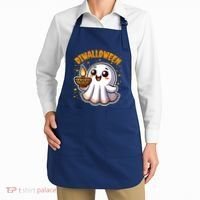 Diwalloween Diwali Halloween Fun Boo Ghost Lantern Deepavali Apron thumb 2