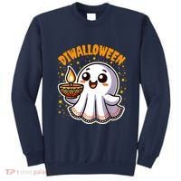 Diwalloween Diwali Halloween Fun Boo Ghost Lantern Deepavali Sweatshirt thumb 0