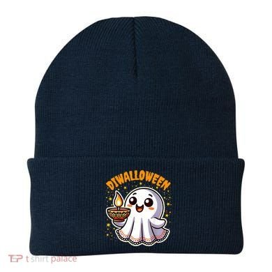 Diwalloween Diwali Halloween Fun Boo Ghost Lantern Deepavali Beanie