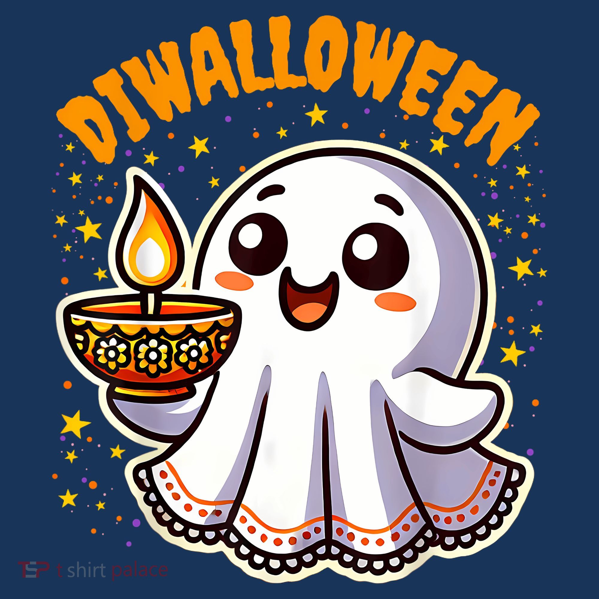 Diwalloween Diwali Halloween Fun Boo Ghost Lantern Deepavali Women's Hoodie