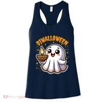 Diwalloween Diwali Halloween Fun Boo Ghost Lantern Deepavali Women's Tank Top thumb 0