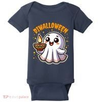 Diwalloween Diwali Halloween Fun Boo Ghost Lantern Deepavali Baby Bodysuit thumb 0