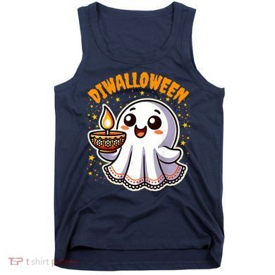 Diwalloween Diwali Halloween Fun Boo Ghost Lantern Deepavali Tank Top