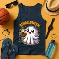 Diwalloween Diwali Halloween Fun Boo Ghost Lantern Deepavali Tank Top thumb 4