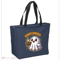 Diwalloween Diwali Halloween Fun Boo Ghost Lantern Deepavali Tote Bag thumb 2