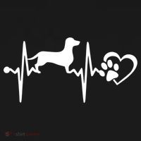 Dachshund Dog Heartbeat Paw Ekg Funny Puppy Lover Gift Women's Hoodie thumb 2