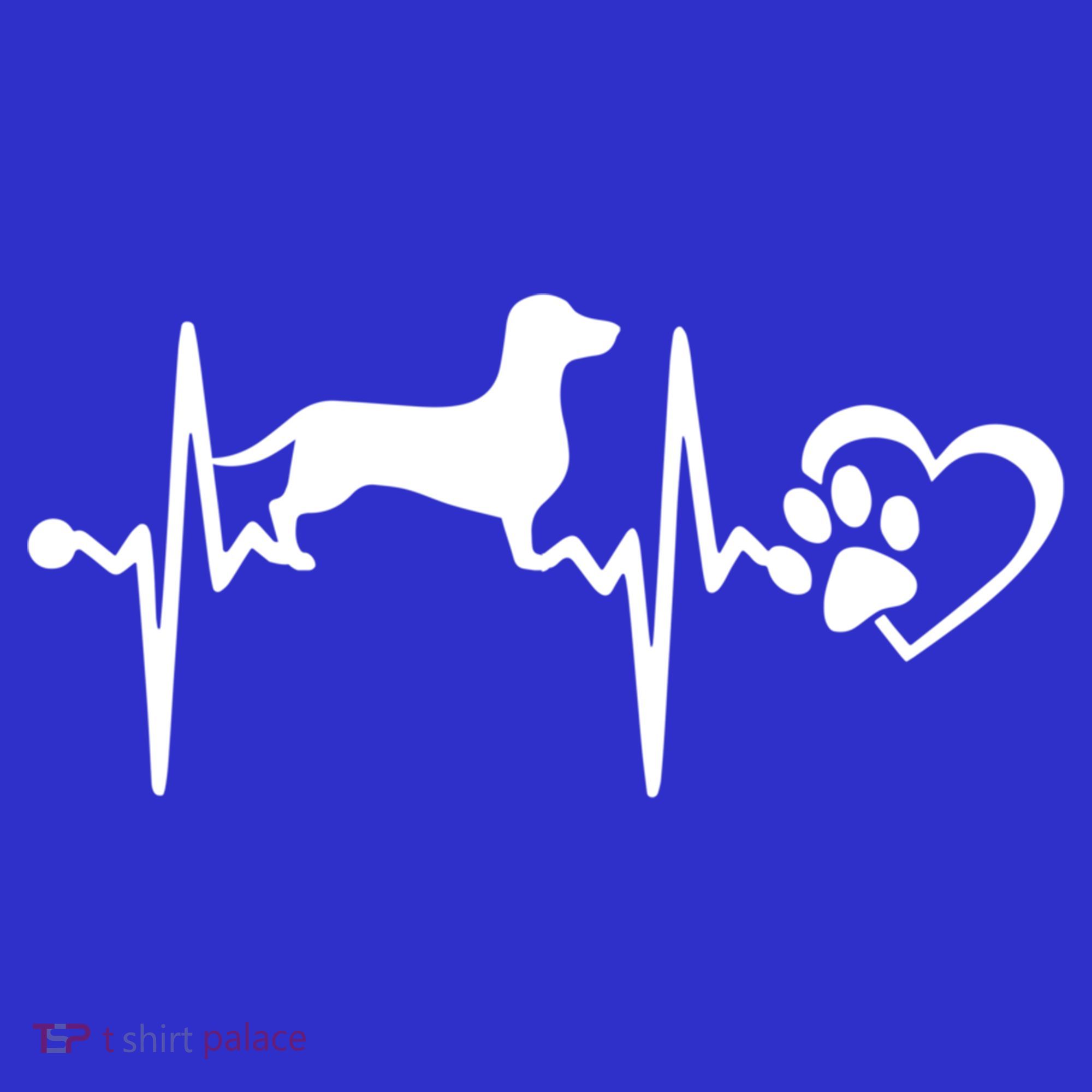Dachshund Dog Heartbeat Paw Ekg Funny Puppy Lover Gift Sweatshirt