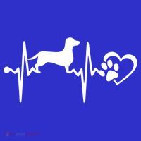 Dachshund Dog Heartbeat Paw Ekg Funny Puppy Lover Gift Women's Tank Top thumb 5