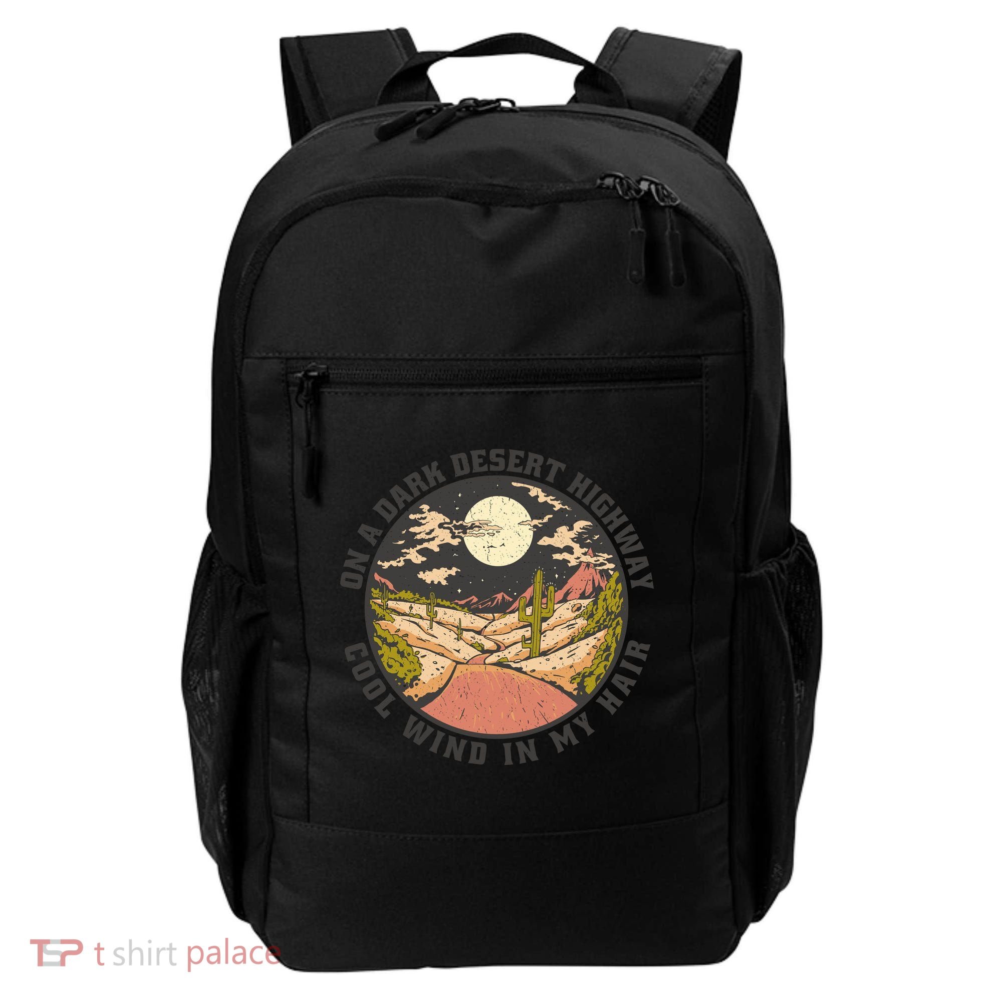 Dark Desert Highway Wind In My Hair Backpack