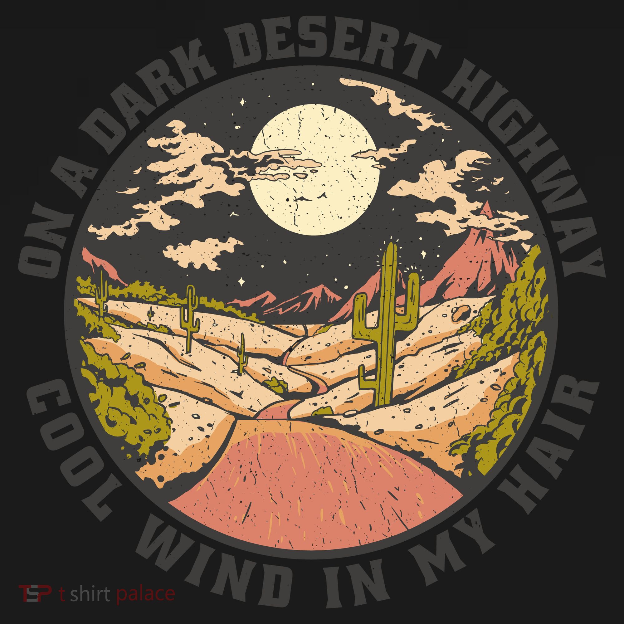 Dark Desert Highway Wind In My Hair Toddler Hoodie