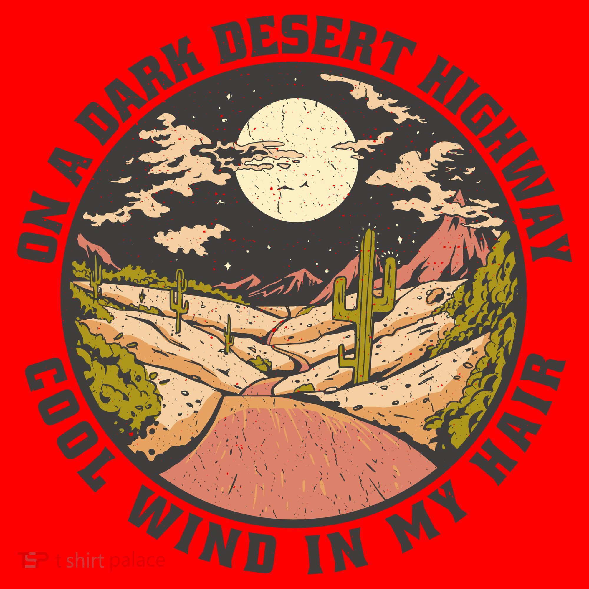 Dark Desert Highway Wind In My Hair Santa Hat