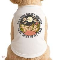 Dark Desert Highway Wind In My Hair Doggie Tank thumb 0