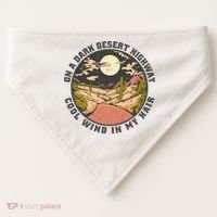 Dark Desert Highway Wind In My Hair USA-Made Doggie Bandana thumb 0