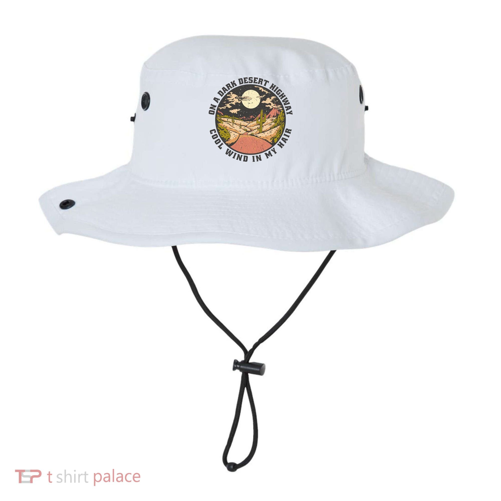 Dark Desert Highway Wind In My Hair Bucket Hat