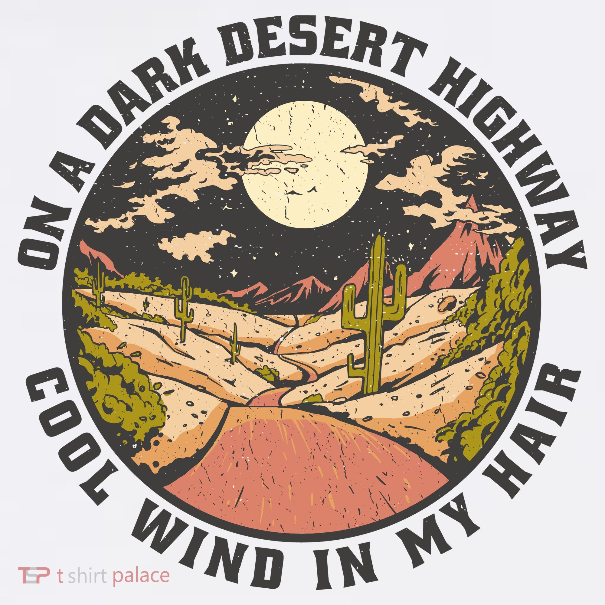 Dark Desert Highway Wind In My Hair Women's Hoodie
