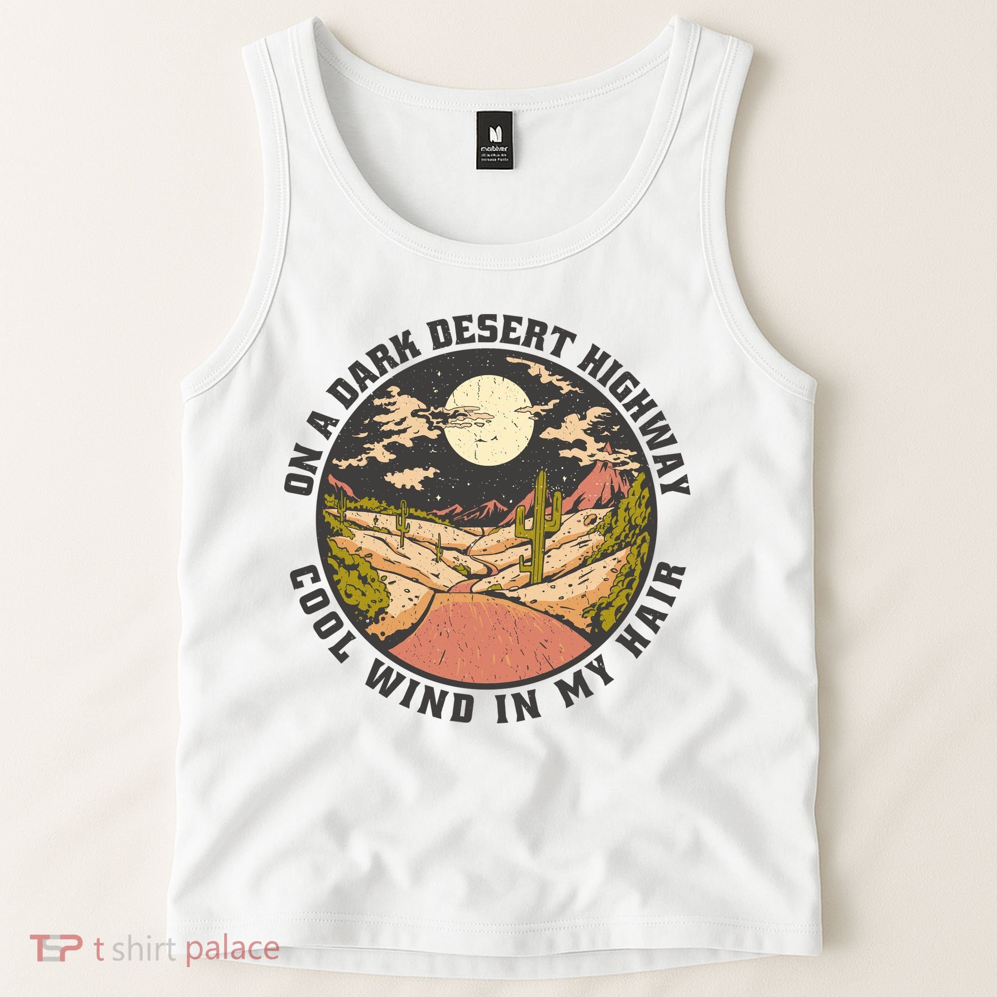 Dark Desert Highway Wind In My Hair Tank Top