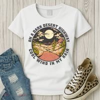 Dark Desert Highway Wind In My Hair Women's T-Shirt thumb 3
