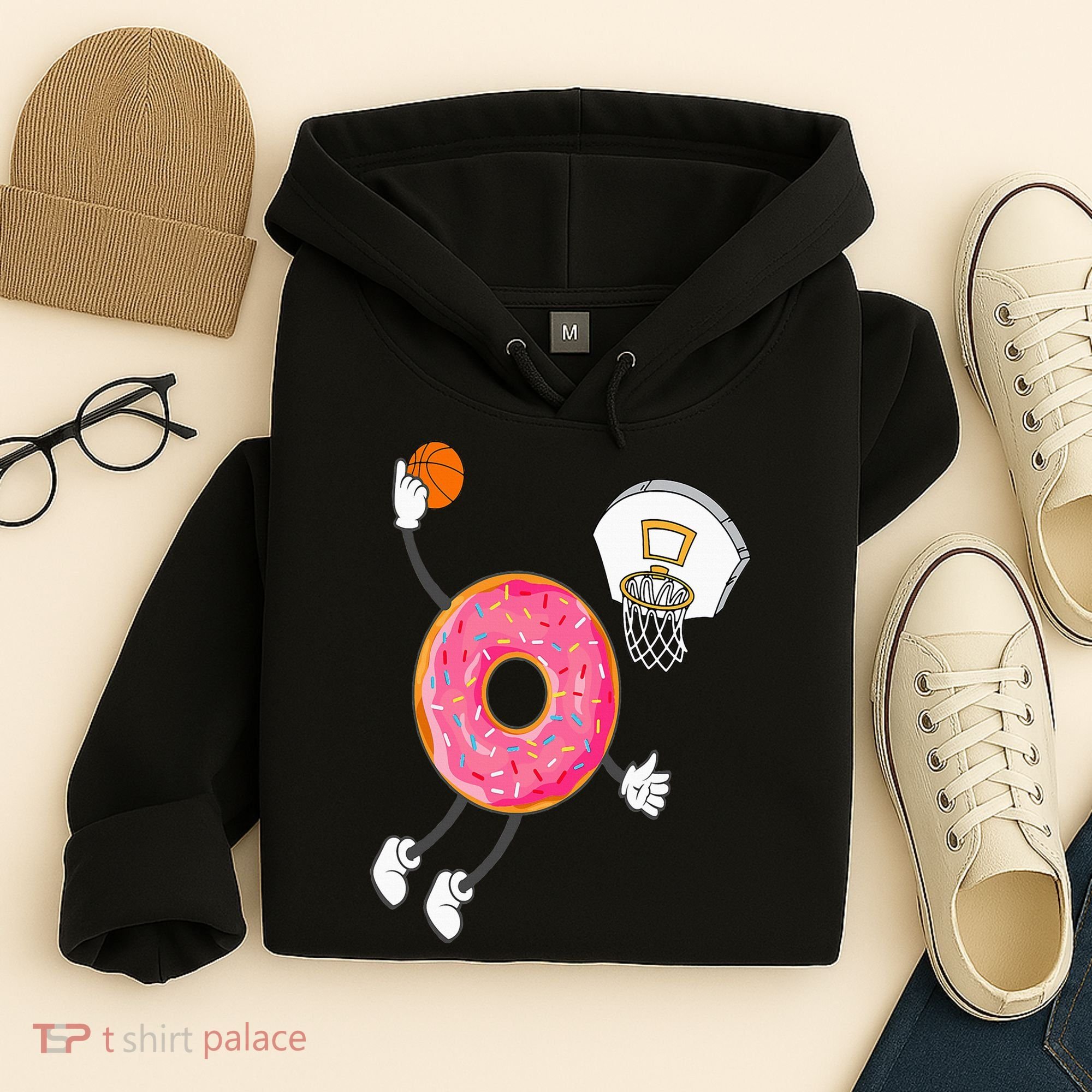 Dunking Donut Hole Food Champ Hoodie