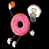 Dunking Donut Hole Food Champ Long Sleeve Shirt thumb 2