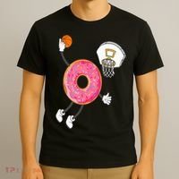 Dunking Donut Hole Food Champ T-Shirt thumb 3