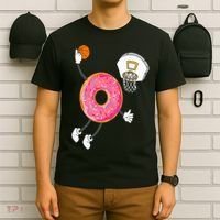 Dunking Donut Hole Food Champ T-Shirt thumb 6
