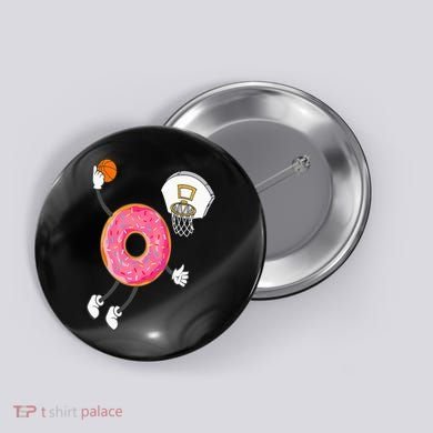 Dunking Donut Hole Food Champ Button