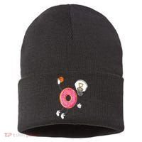 Dunking Donut Hole Food Champ Sustainable Knit Beanie thumb 0