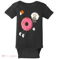 Dunking Donut Hole Food Champ Baby Bodysuit thumb 0