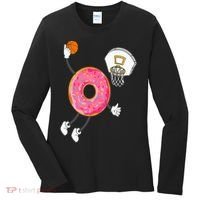 Dunking Donut Hole Food Champ Women's Long Sleeve Shirt thumb 0