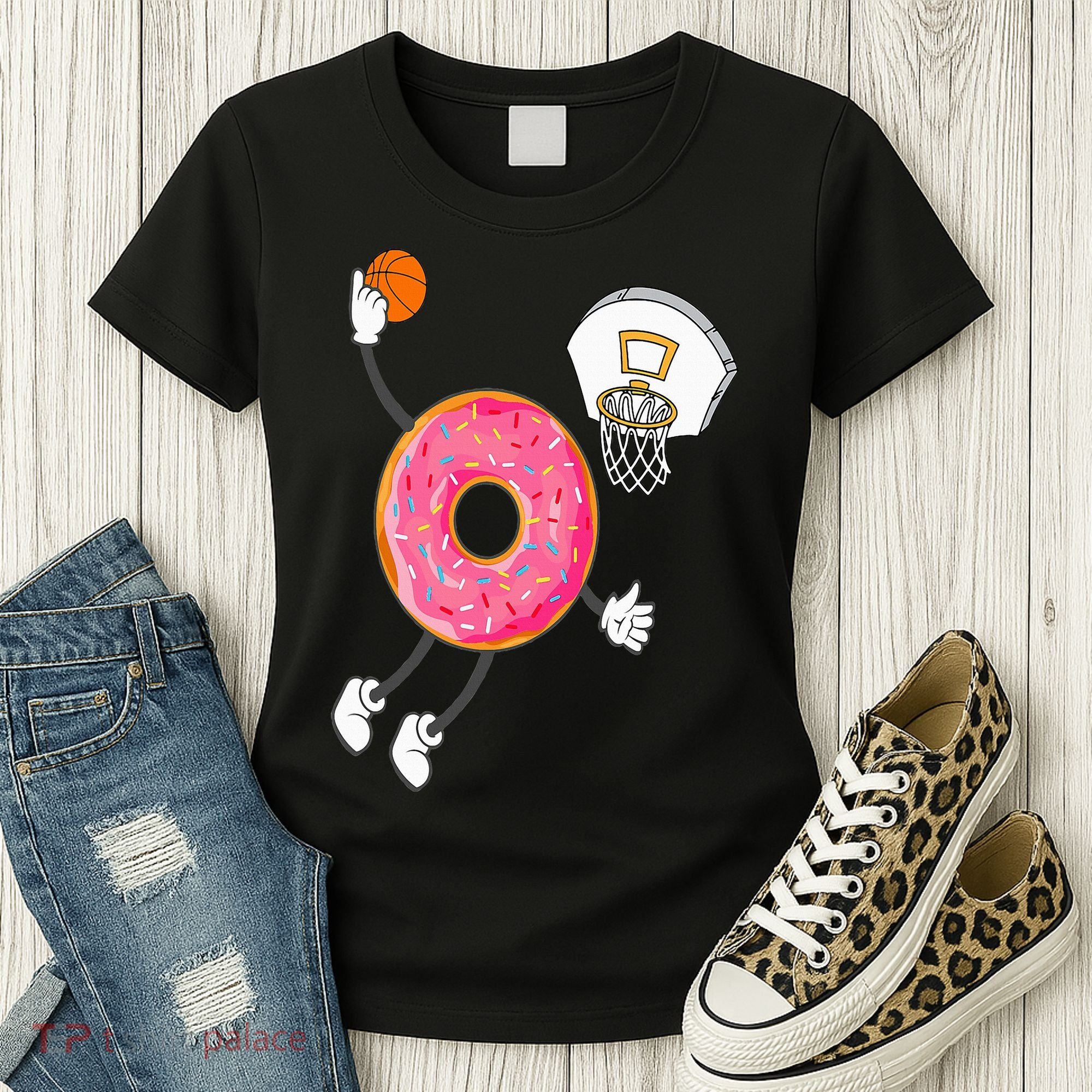 Dunking Donut Hole Food Champ Women's T-Shirt