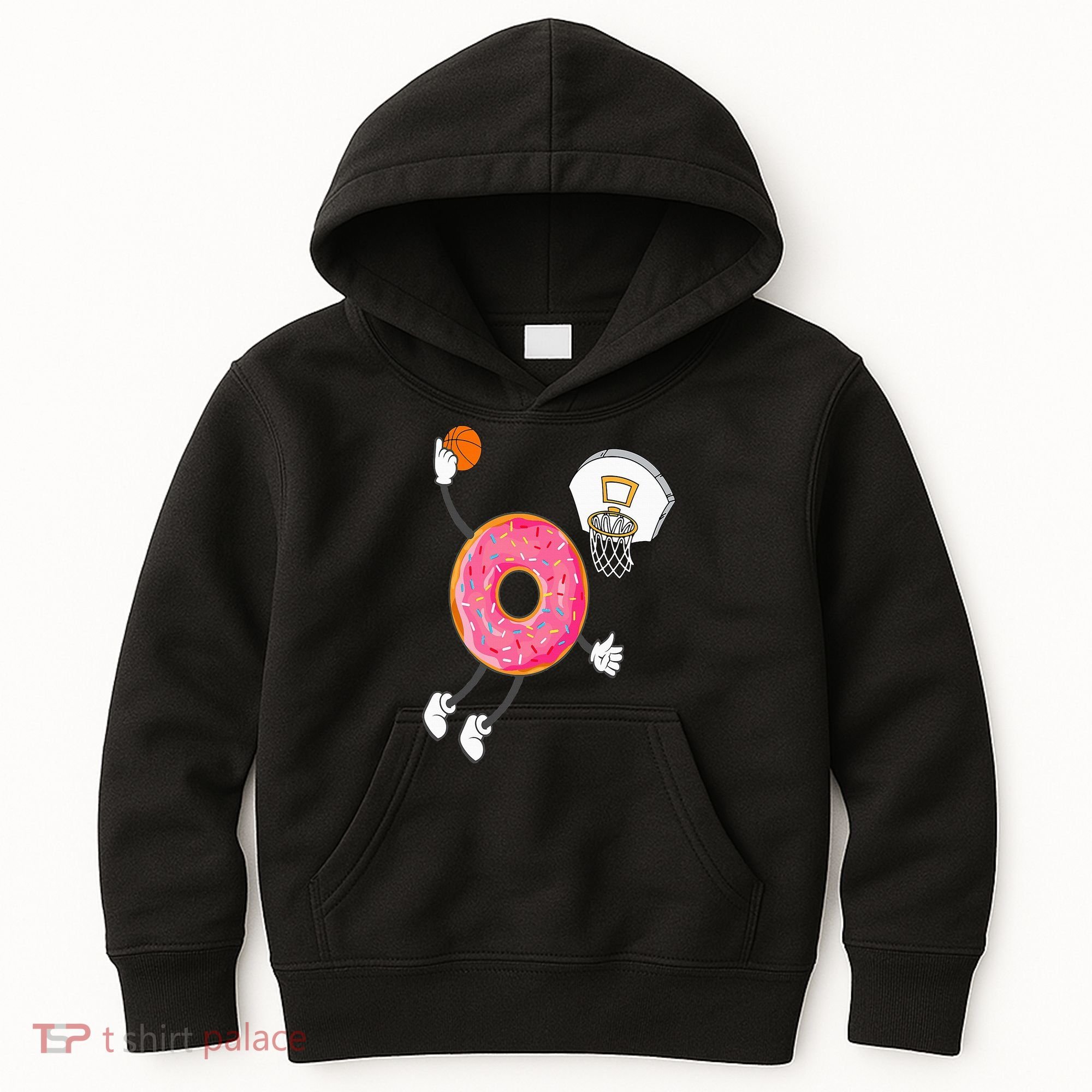 Dunking Donut Hole Food Champ Kids Hoodie