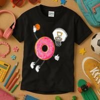 Dunking Donut Hole Food Champ Kids T-Shirt thumb 3
