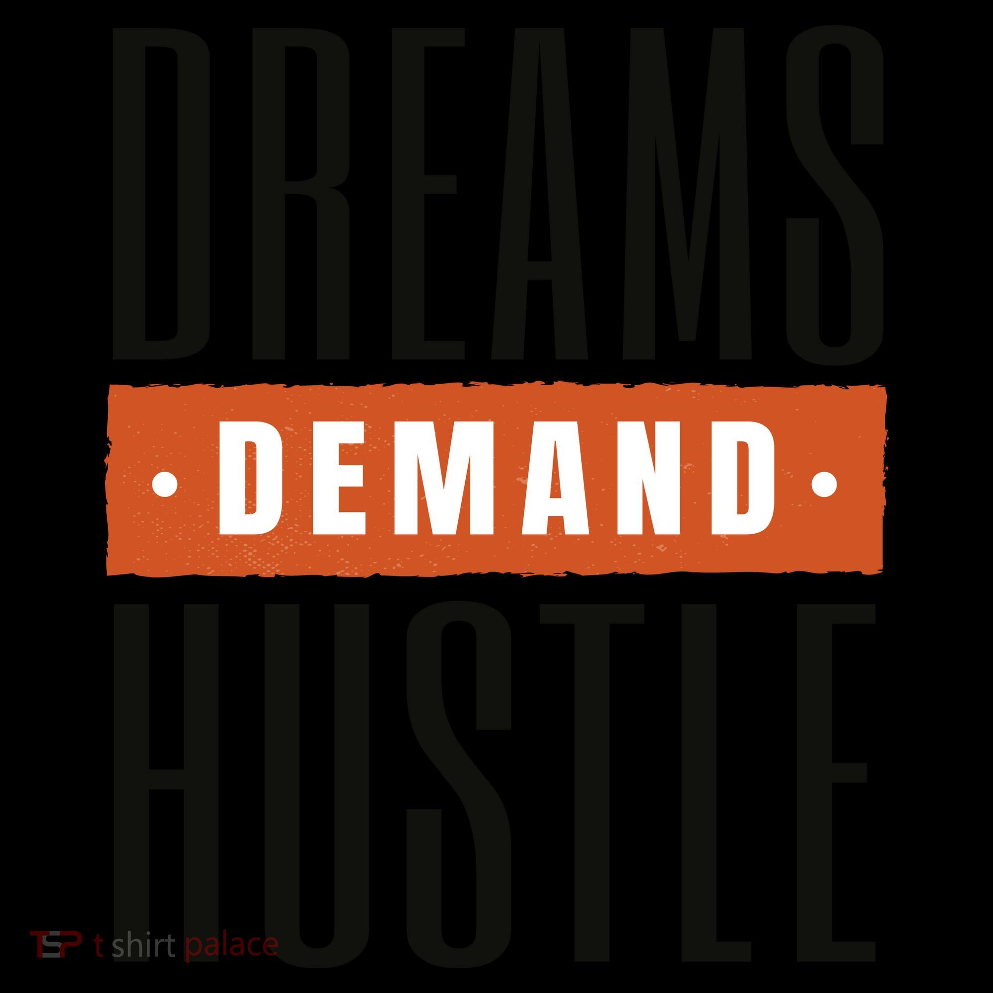 Dreams Demand Hustle Motivational Quote 16oz Travel Tumbler