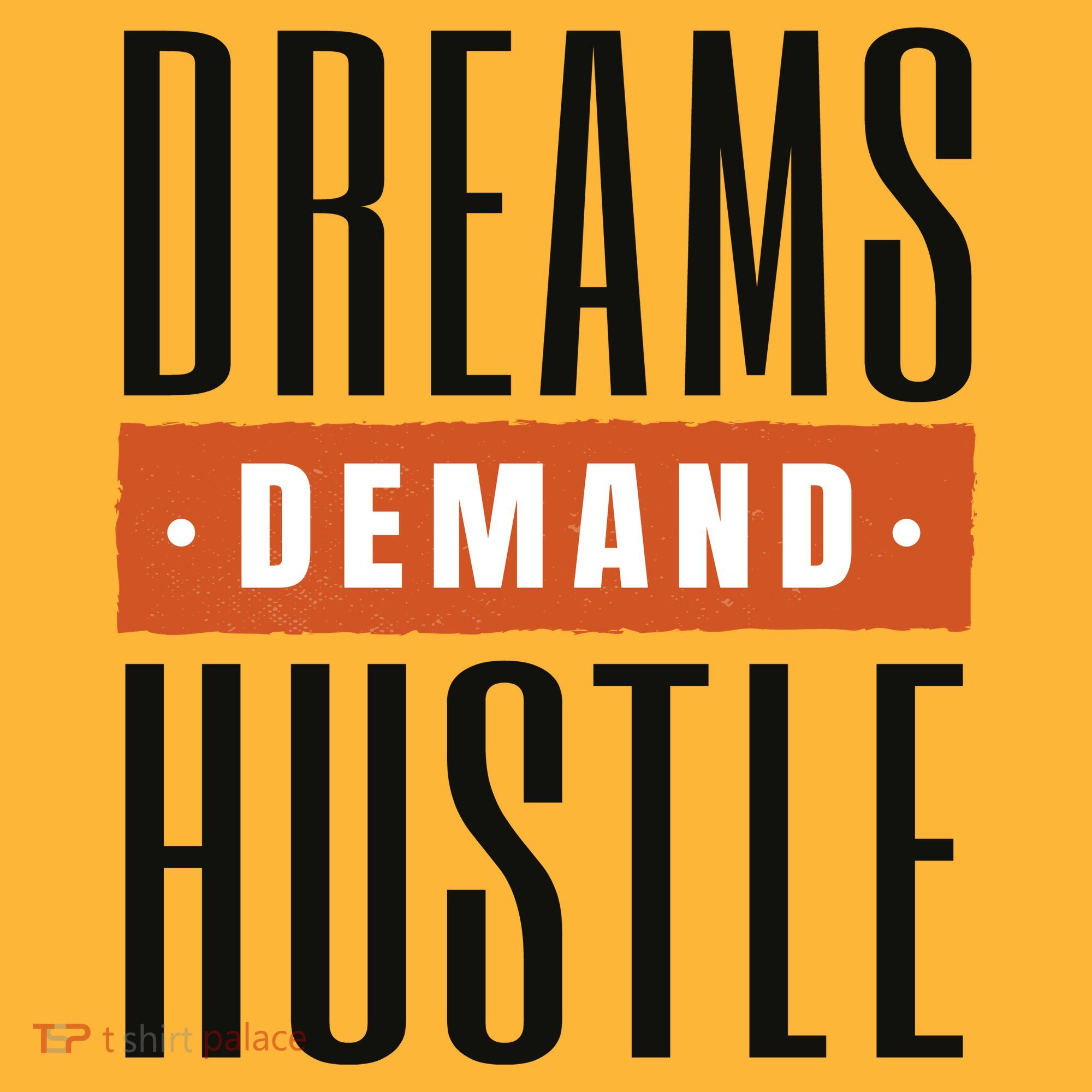Dreams Demand Hustle Motivational Quote Pom Pom 12in Knit Beanie