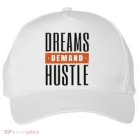 Dreams Demand Hustle Motivational Quote Five-Panel Snapback Cap thumb 0