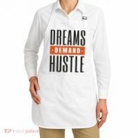 Dreams Demand Hustle Motivational Quote Apron thumb 2