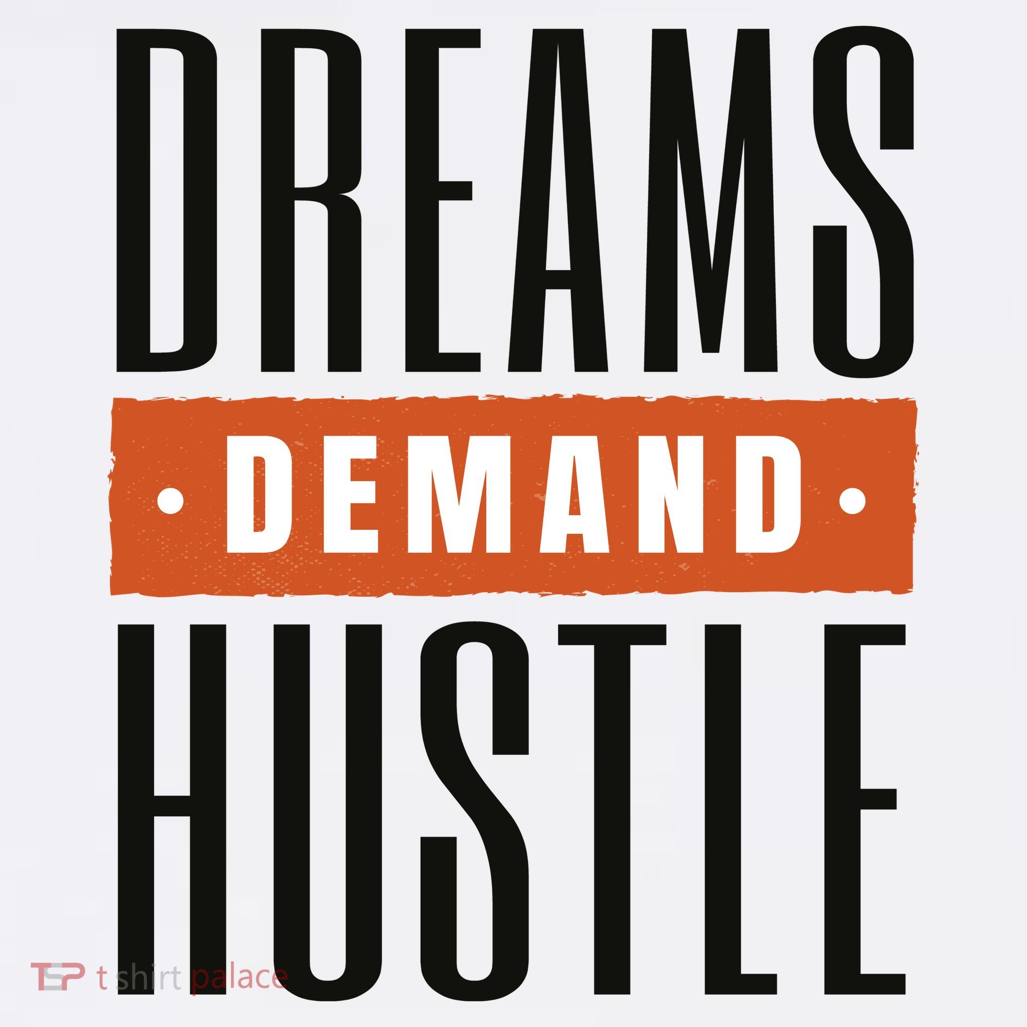 Dreams Demand Hustle Motivational Quote Women's Long Sleeve Shirt