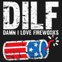 DILF Damn I Love Fireworks 4th of July Patriotic USA Flag Women's Tank Top thumb 5