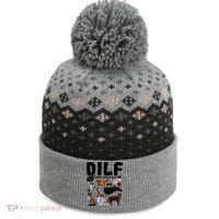 Dilf Damn I Love Felines Funny Cat Kitty Lover The Baniff Cuffed Pom Beanie thumb 0
