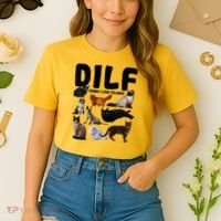 Dilf Damn I Love Felines Funny Cat Kitty Lover Comfort Colors Boxy T-Shirt thumb 2