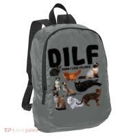 Dilf Damn I Love Felines Funny Cat Kitty Lover Port Authority Crush Ripstop Backpack thumb 1