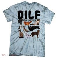 Dilf Damn I Love Felines Funny Cat Kitty Lover Tie-Dye T-Shirt thumb 0