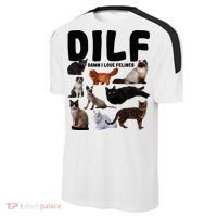 Dilf Damn I Love Felines Funny Cat Kitty Lover Sport-Tek Competitor United Soccer Jersey thumb 2
