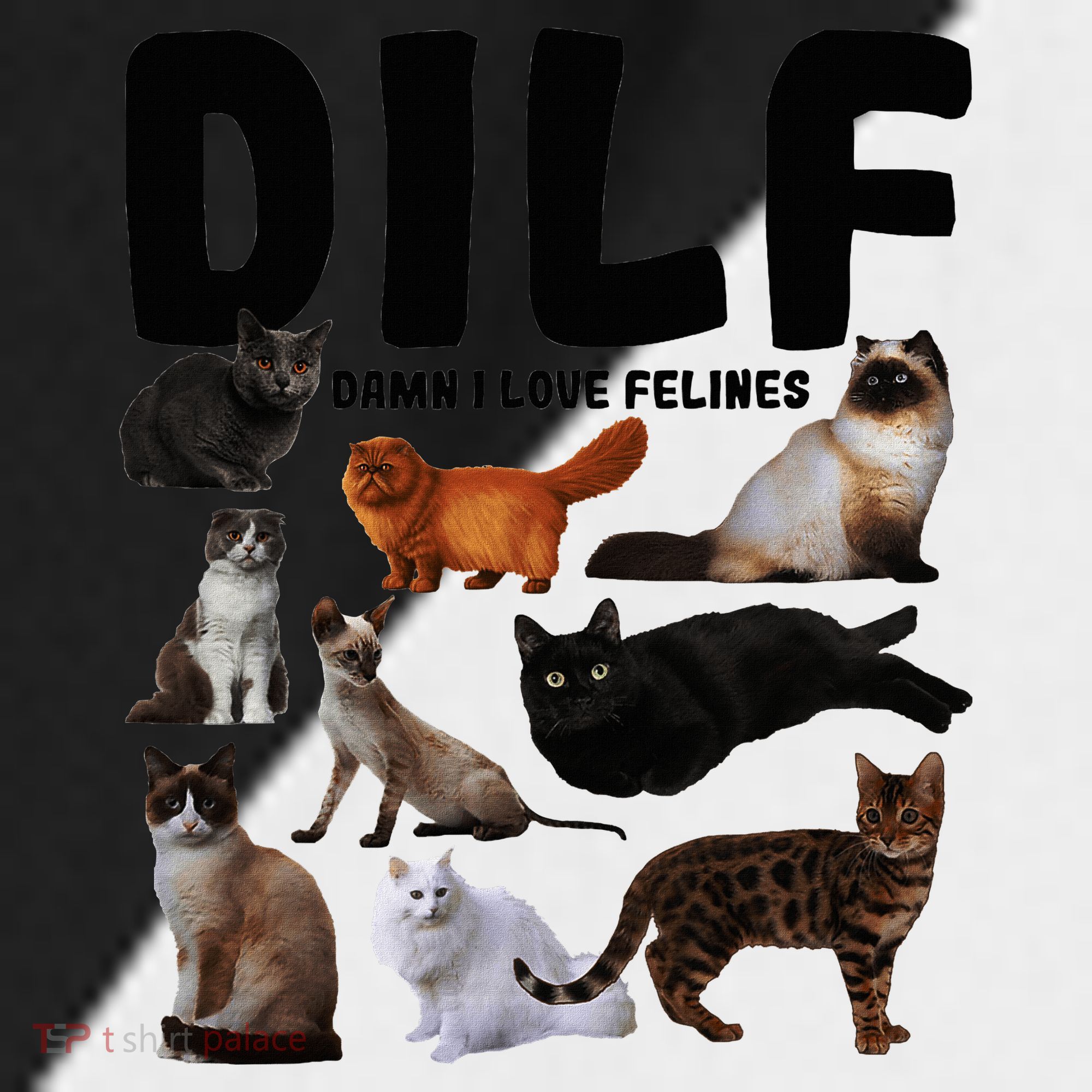 Dilf Damn I Love Felines Funny Cat Kitty Lover Sport-Tek Competitor United Soccer Jersey