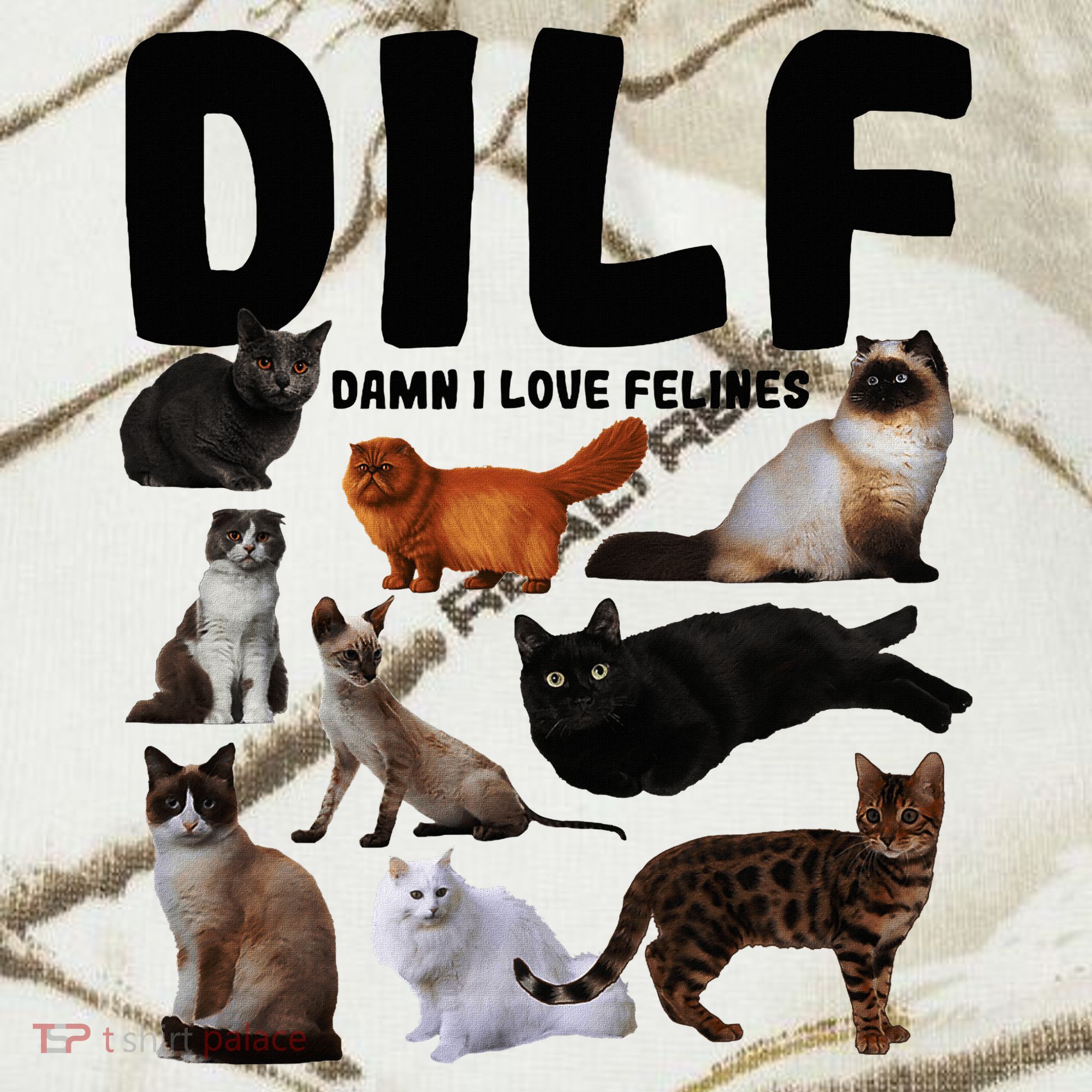 Dilf Damn I Love Felines Funny Cat Kitty Lover Kati Licensed 12" Camo Cuffed Beanie