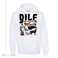 Dilf Damn I Love Felines Funny Cat Kitty Lover Comfort Colors Garment-Dyed Hooded Sweatshirt thumb 0