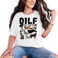 Dilf Damn I Love Felines Funny Cat Kitty Lover Comfort Colors T-Shirt thumb 0