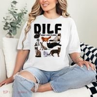 Dilf Damn I Love Felines Funny Cat Kitty Lover Comfort Colors T-Shirt thumb 2